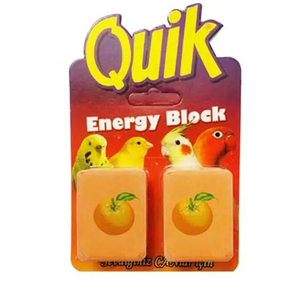 Quik Kuşlar için İyotlu Gaga Taşı Portakallı