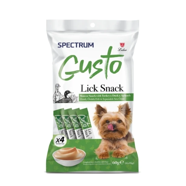 Spectrum Gusto Hindi Ördek Etli ve Ispanaklı Sıvı Yetişkin Köpek Ödül Maması