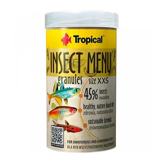 Tropical Insect Menu Granules Yüksek Proteinli Balık Yemi