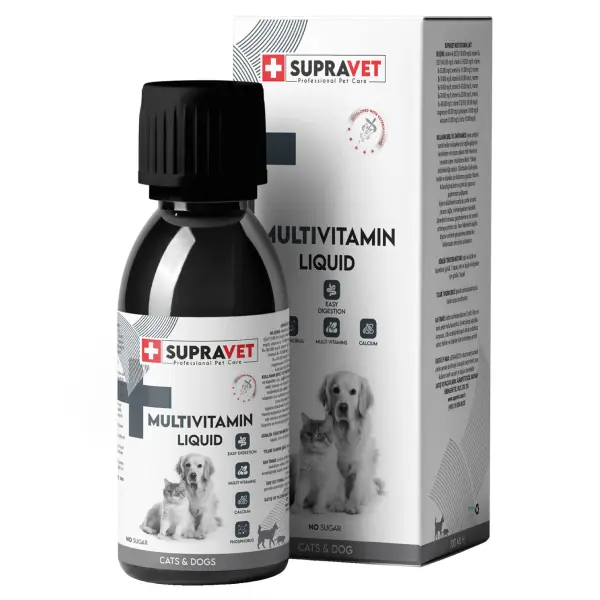 Supravet Multivitamin Kedi ve Köpek Sağlığı için Sıvı Damla