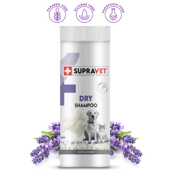 Supravet Dry Shampoo Lavanta Özlü Kedi ve Köpek Toz Şampuan