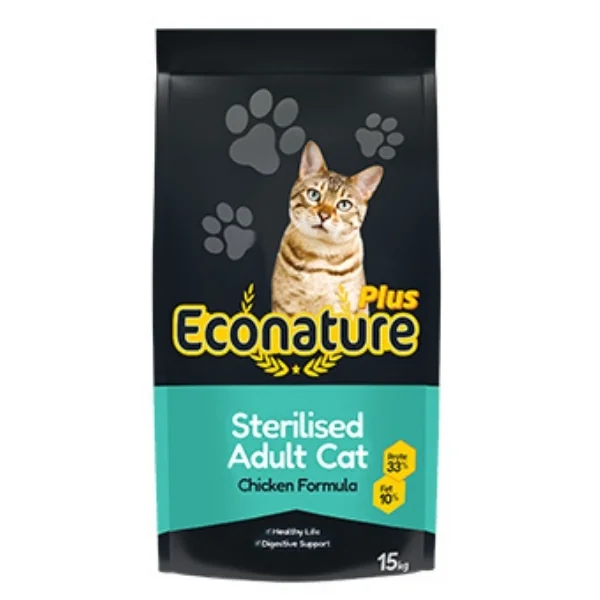 Econature Plus Tavuklu Kısırlaştırılmış Yetişkin Kedi Maması