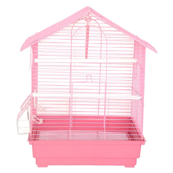 Dayang İki Kapılı Çatılı Muhabbet Kuşu Kafesi