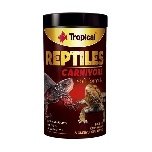 Tropical Reptiles Carnivore Soft Etobur ve Omnivor Sürüngenler için Yem