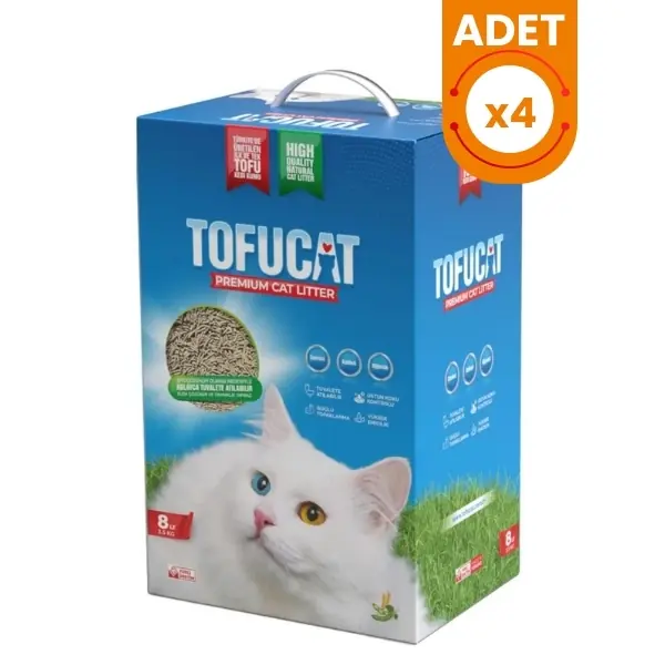 TofuCat Tuvalete Atılabilen Koku Hapsedeci Topaklanan Doğal Kedi Kumu