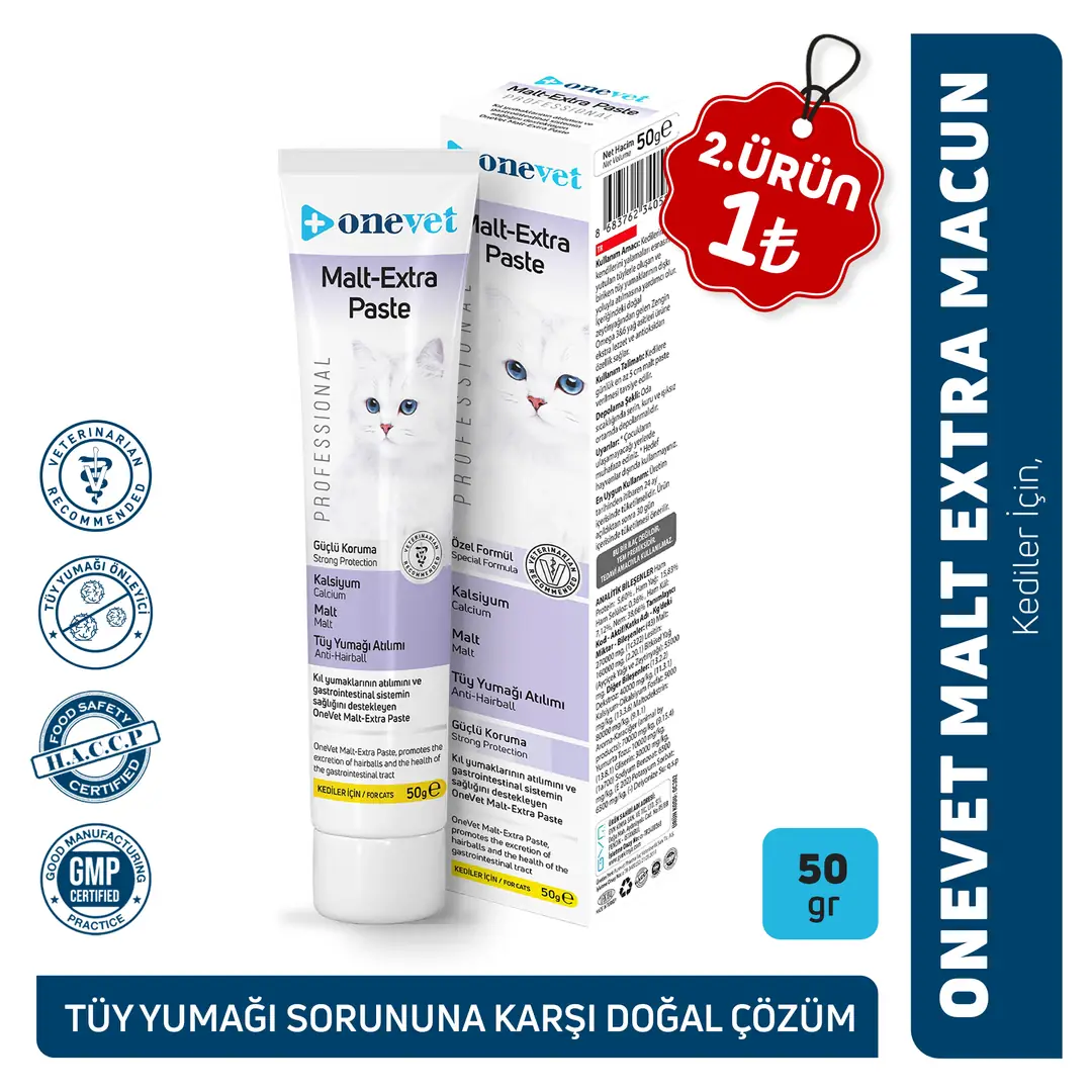 OneVet Malt Extra Paste Tüy Yumağı Önleyici Kedi Maltı