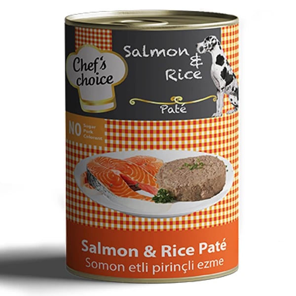 Chefs Choice Kıyılmış Somonlu Yetişkin Köpek Konservesi