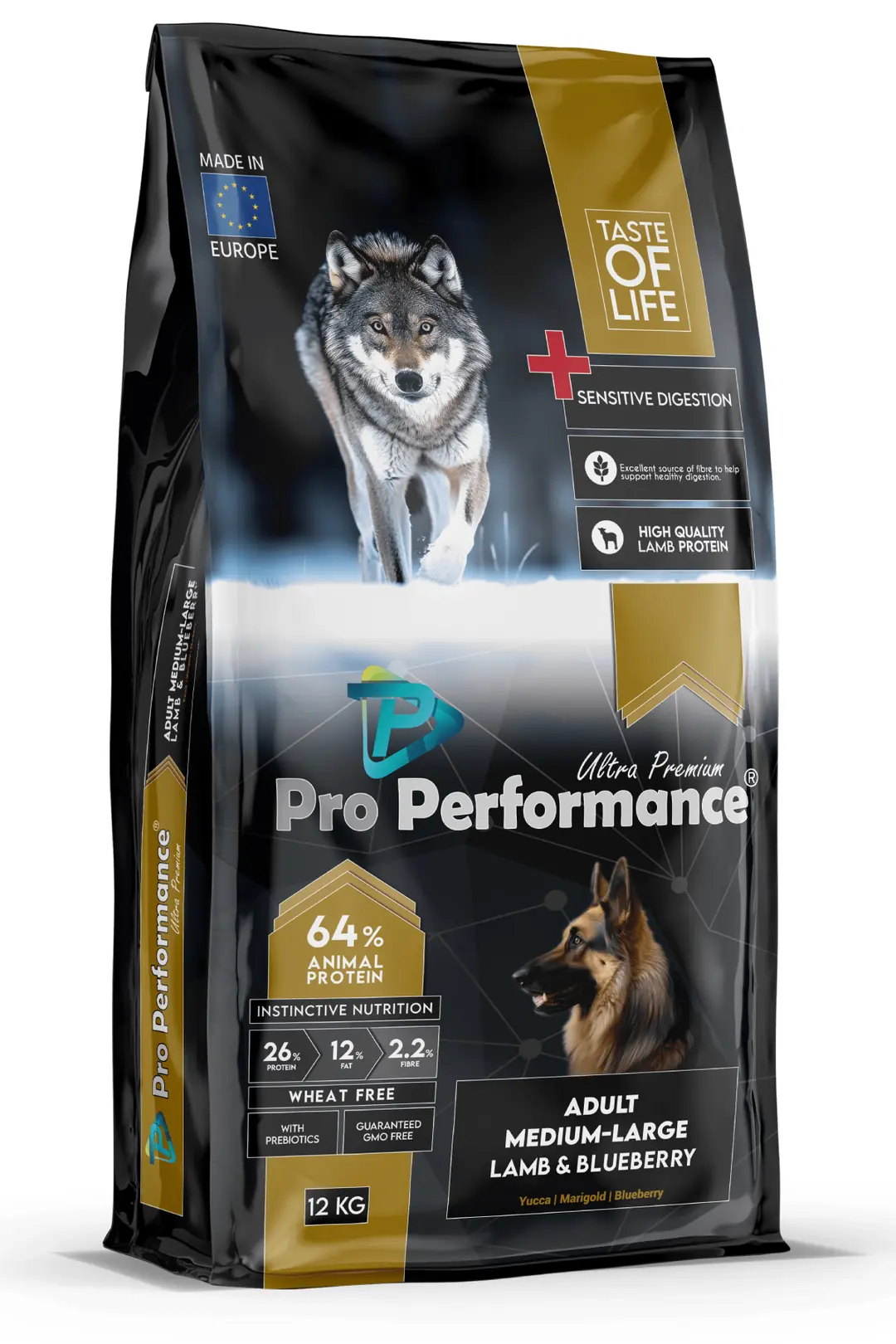 Pro Performance Kuzu Etli ve Yaban Mersinli Orta ve Büyük Irk Yetişkin Köpek Maması