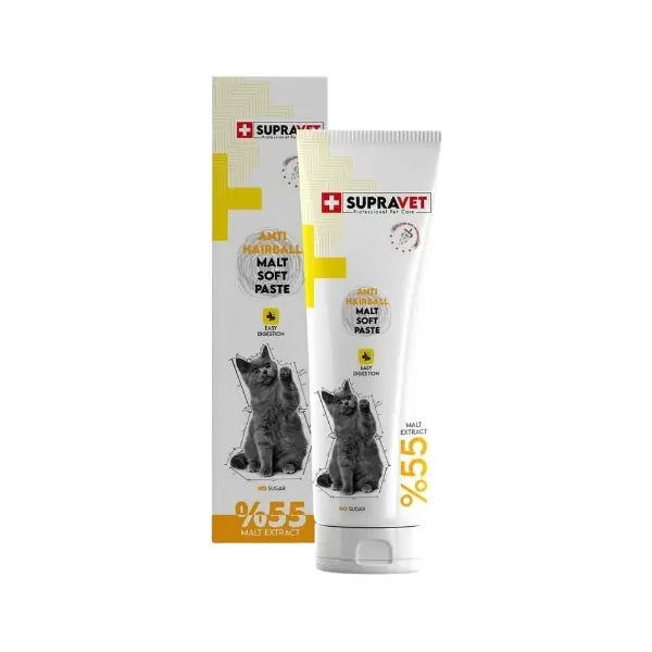 Supravet Anti Hairball Tüy Yumağı Önleyici Kedi Malt Macunu