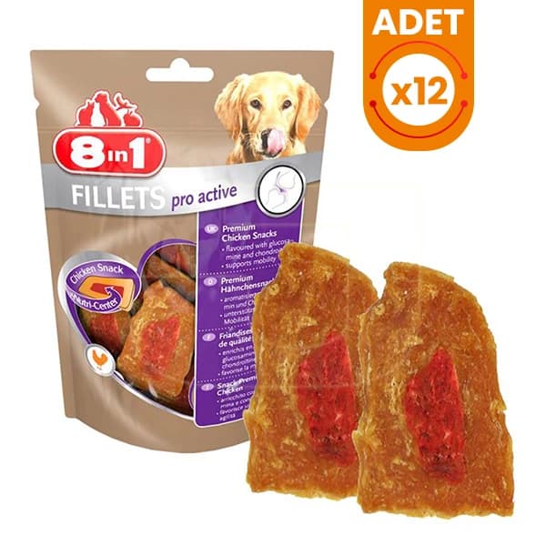 8 In 1 Fillets Pro Active Eklem Sağlığı İçin Köpek Ödül Maması