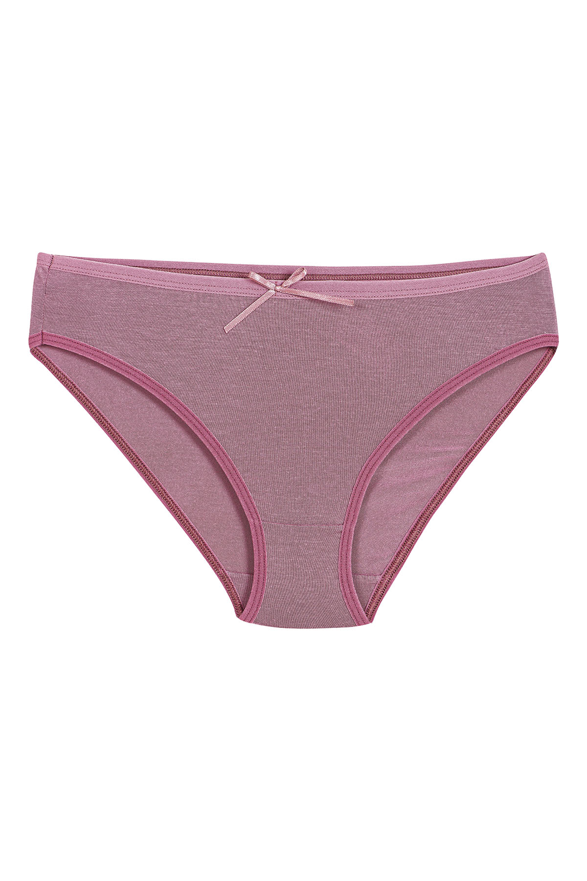 Kadın Gül Kurusu 6 lı Paket Bambu Bikini Külot