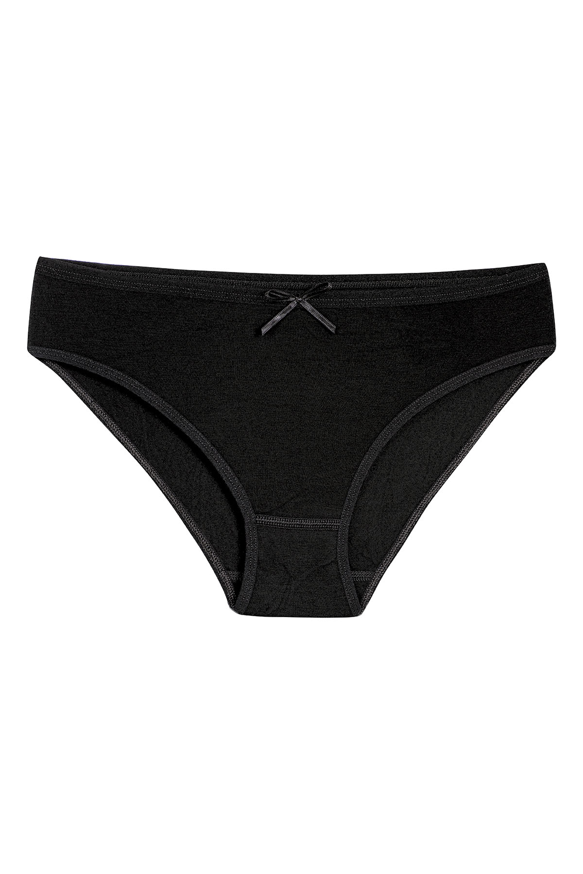 Kadın Siyah 6 lı Paket Bambu Bikini Külot