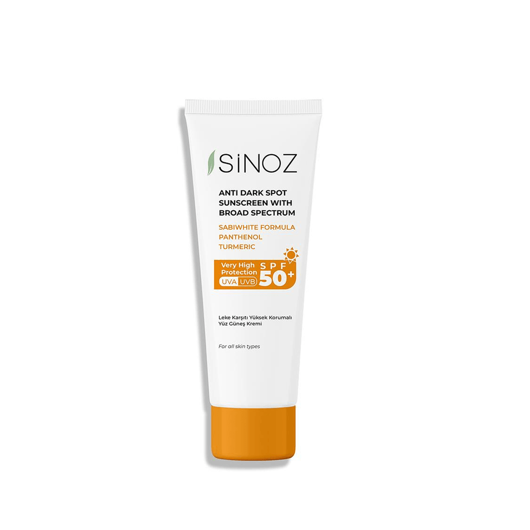 Sinoz Spf 50 Leke Karşıtı Yüksek Koruyucu Yüz Güneş Kremi 50mL