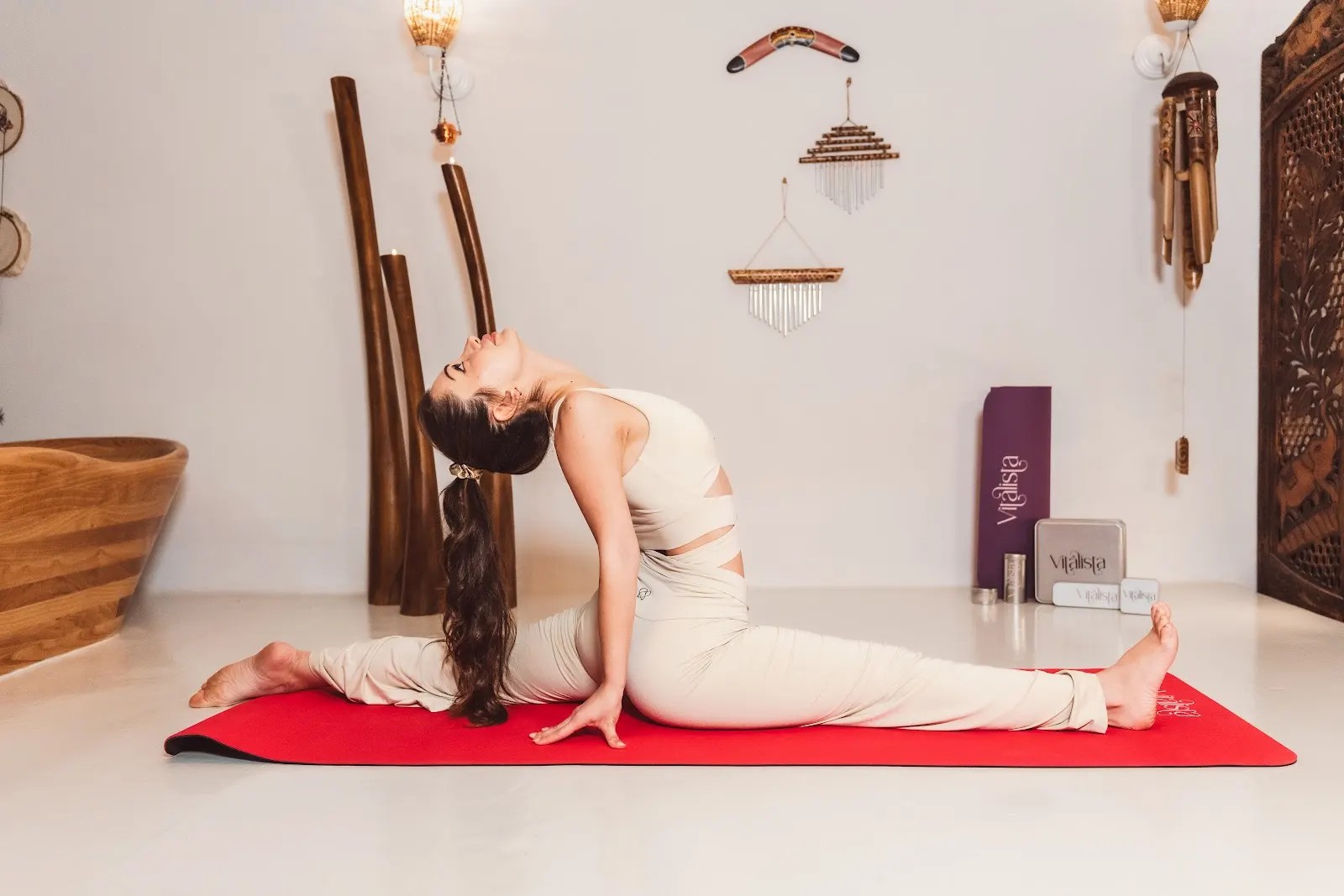 Kırmızı Yoga & Pilates Kaydırmaz Matı