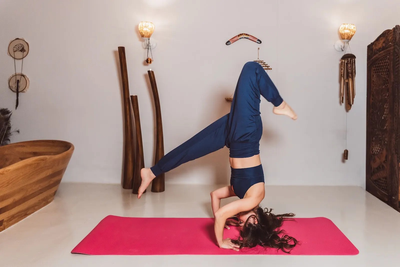 Pembe Yoga & Pilates Kaydırmaz Matı