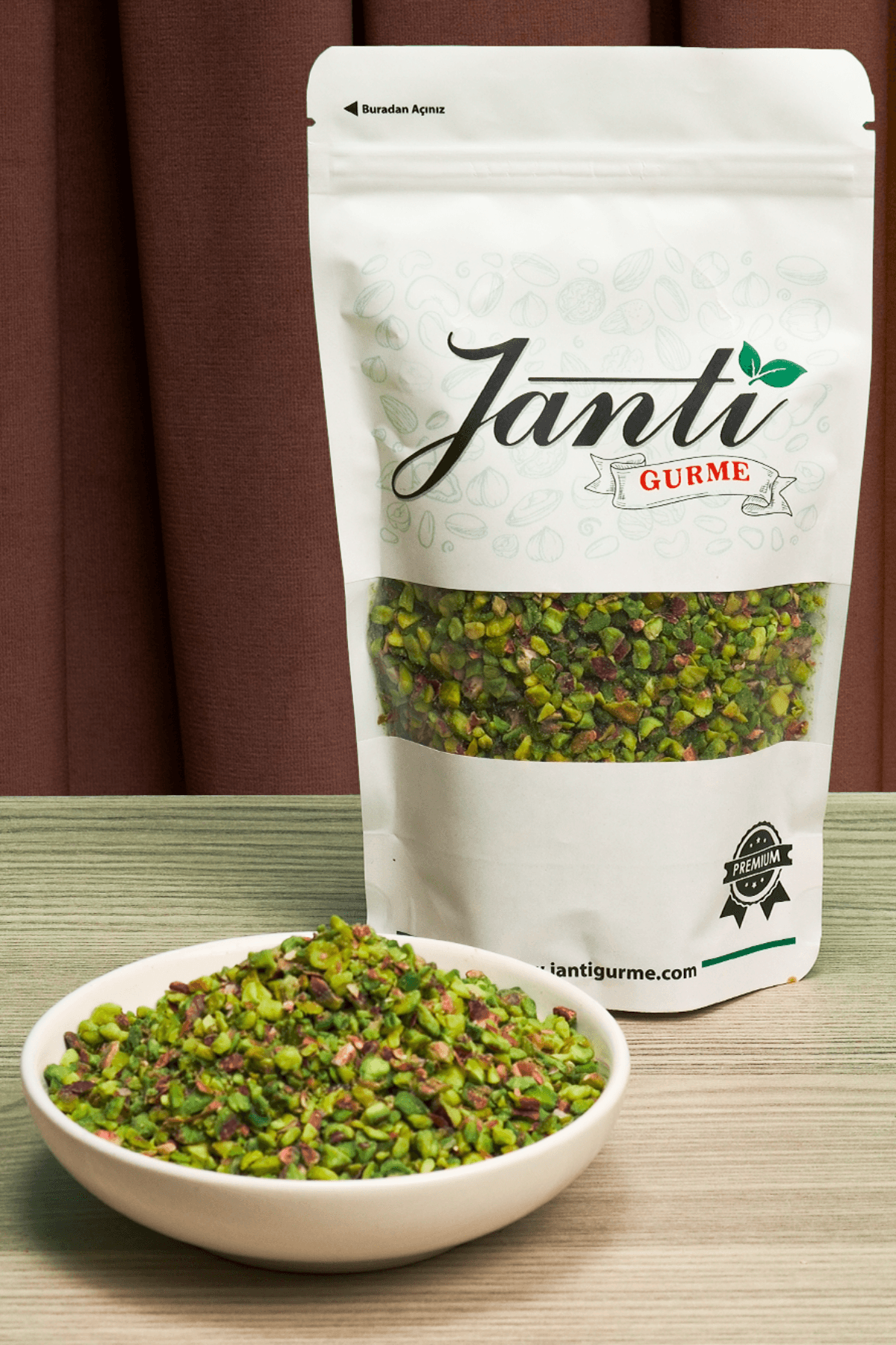 Pirinç Taneli Antep Boz Fıstık (Yeni Mahsul) (5 Adet x 1 KG Doypack Ambalaj)