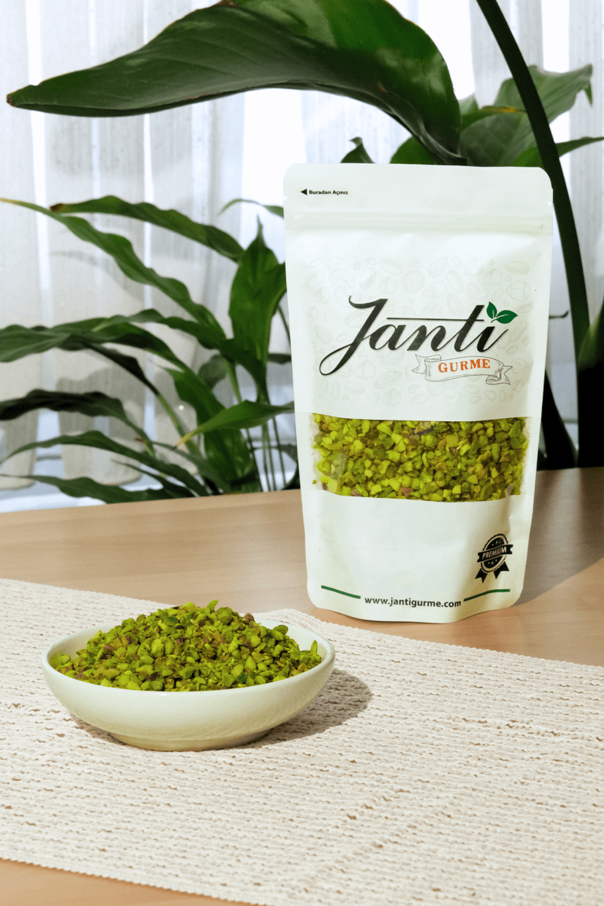 Pirinç Taneli Antep Boz Fıstık (Yeni Mahsul) (5 Adet x 1 KG Doypack Ambalaj)