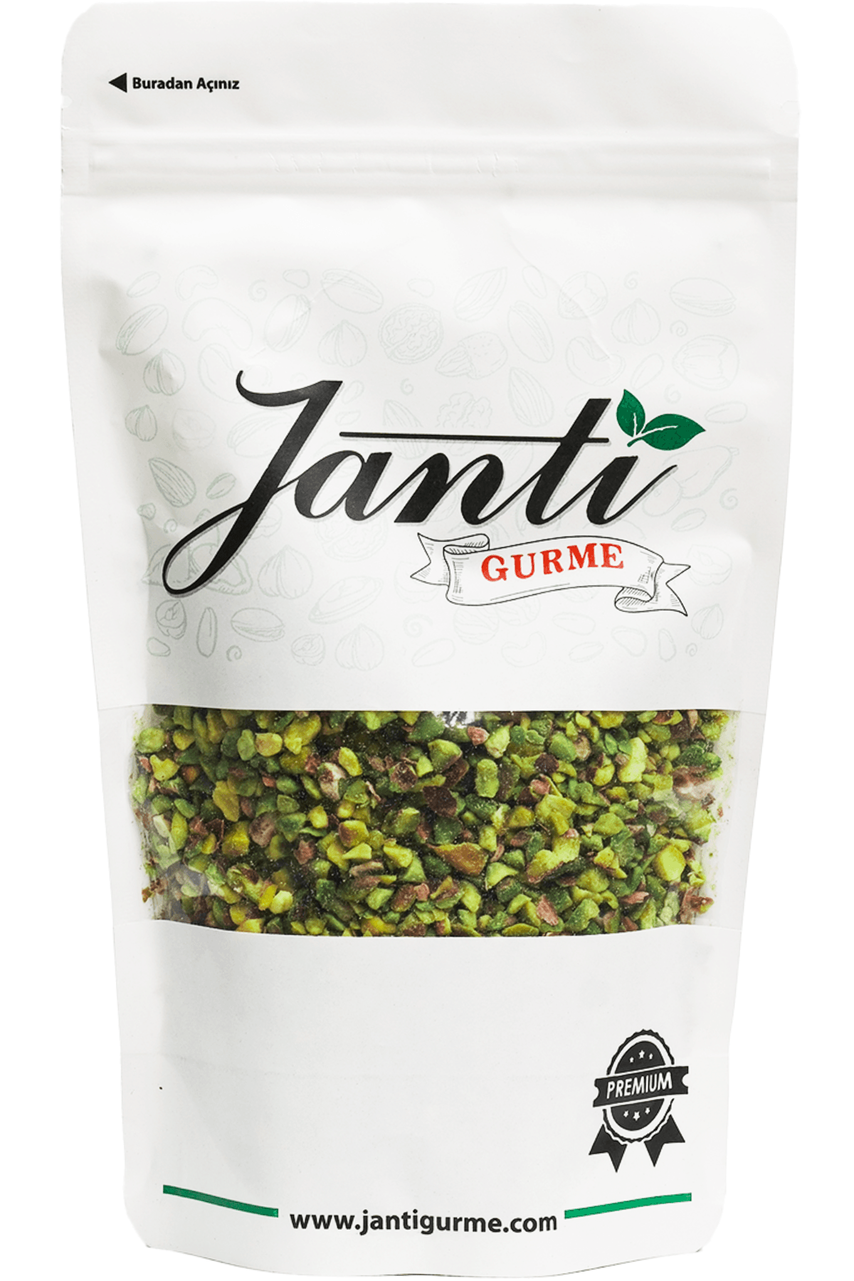 Pirinç Taneli Antep Boz Fıstık (Yeni Mahsul) (5 Adet x 1 KG Doypack Ambalaj)