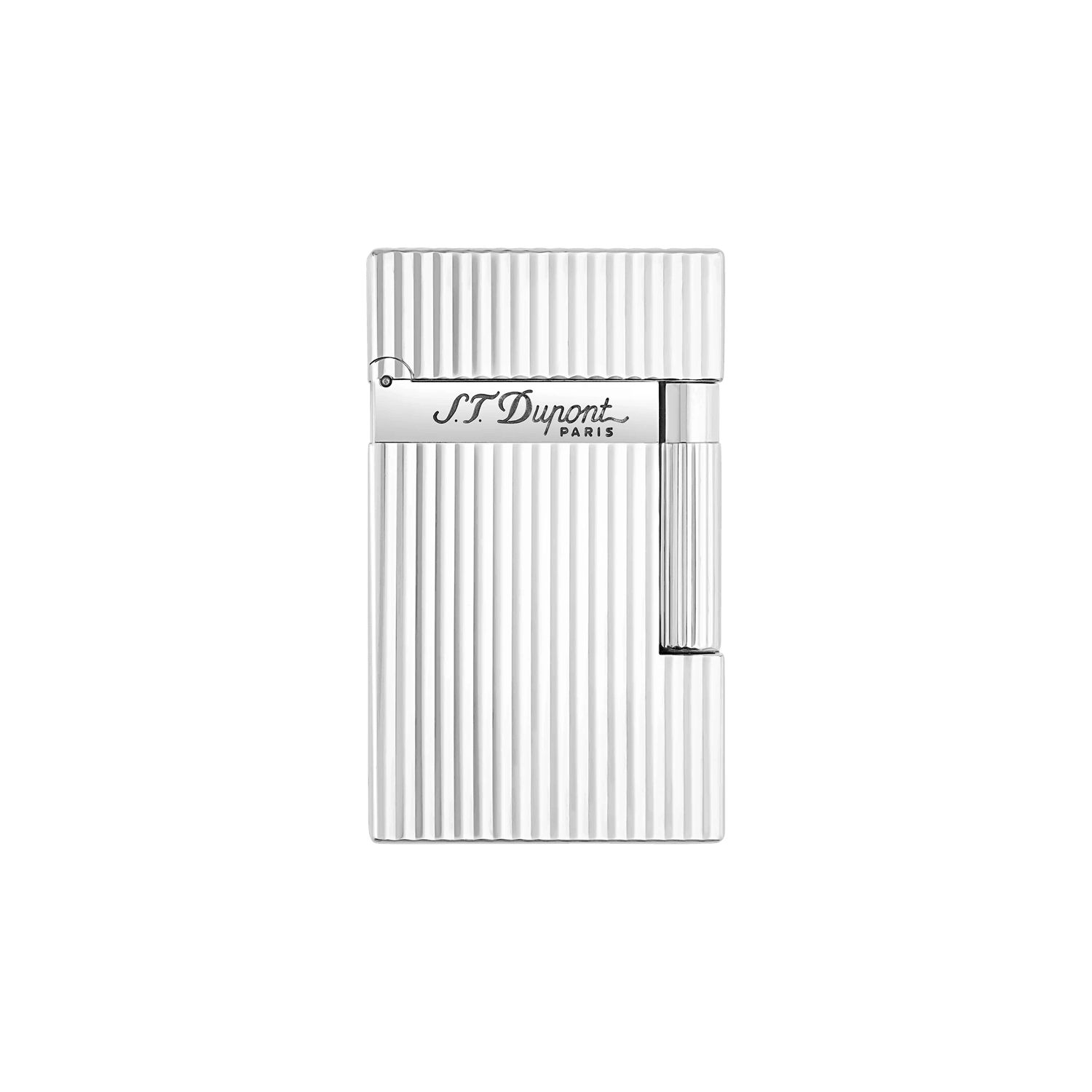 St Dupont Ligne2 Vertical Guilloche Silver