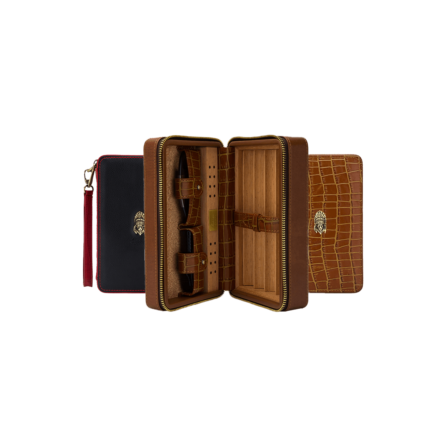 Lubinski Leather Travel Case Brown