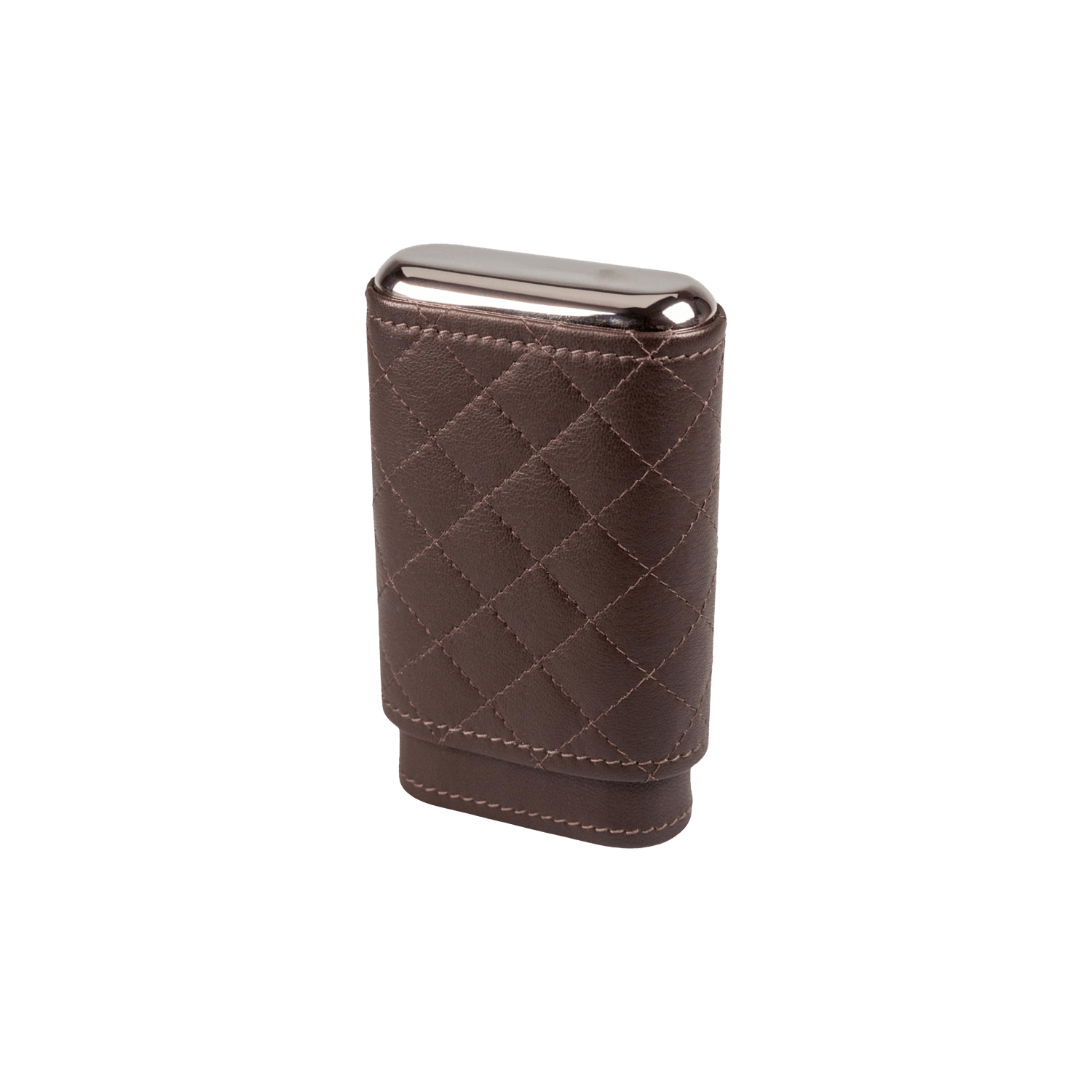 Dark Brown Leather Cigar Slide Case