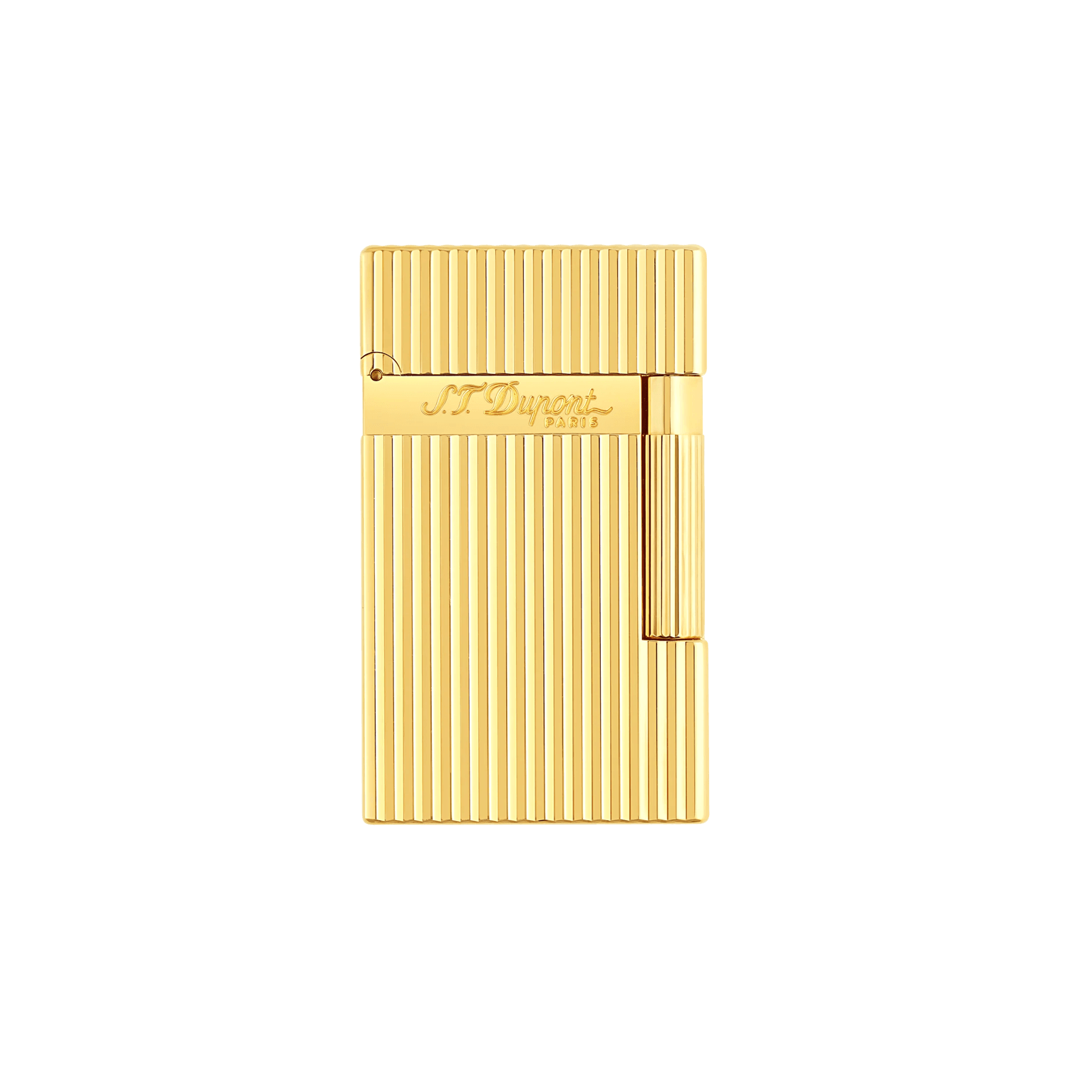 St Dupont Ligne2 Vertical Guilloche Gold