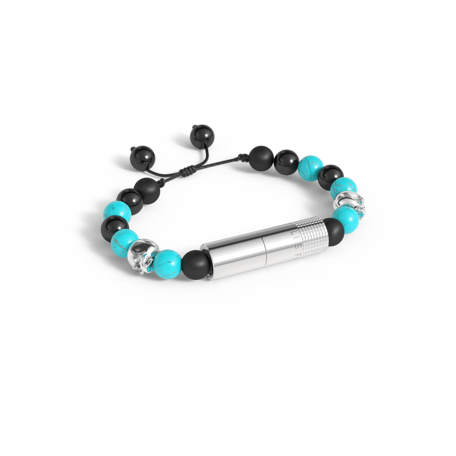 Les Fines Lames Punch Bracelet Turquoise Skull