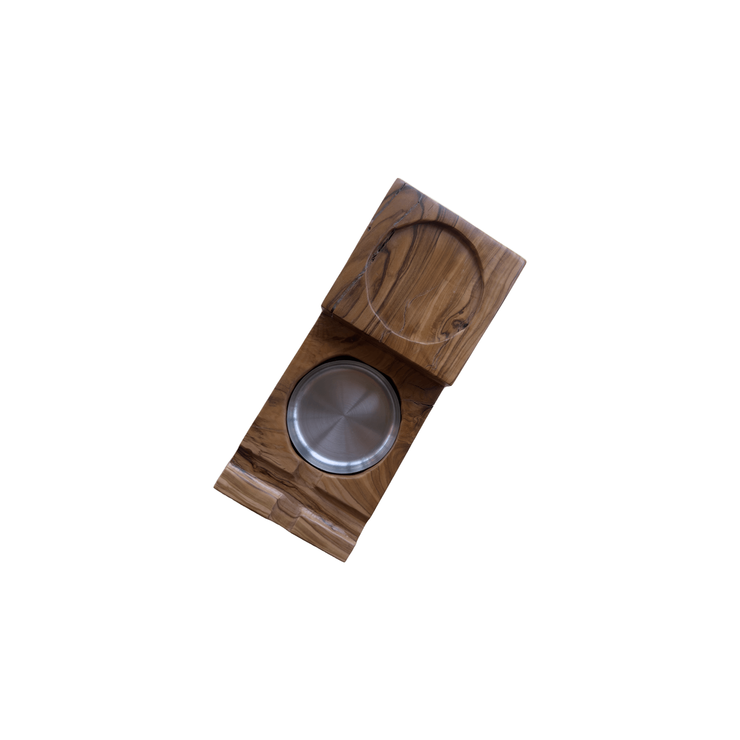 Olive Ashtray with Whiskey Glass Holder