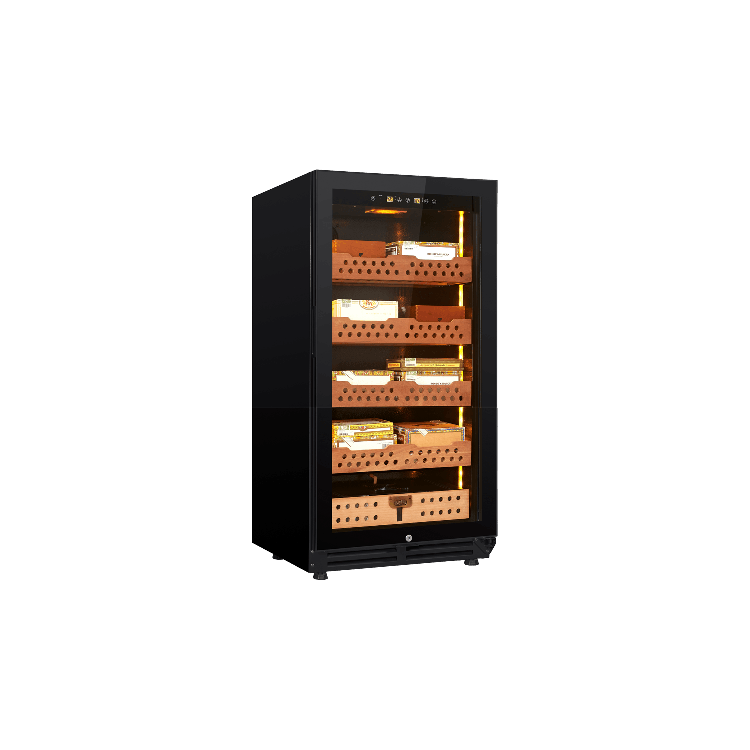 Electronic Humidor Fridge 218L Black