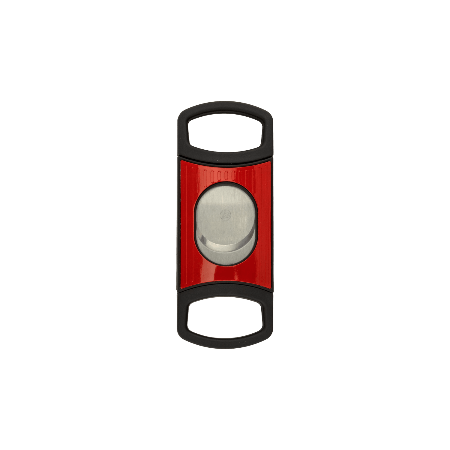 Dual-Blade Cigar Cutter in Black and Red