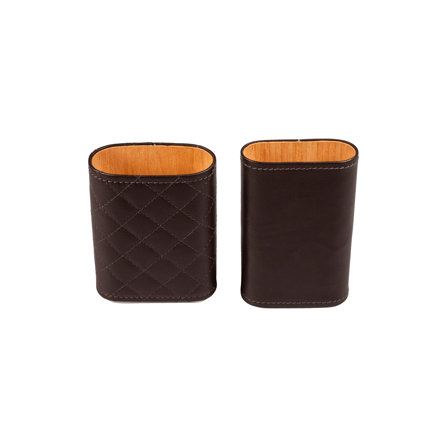 Dark Brown Leather Cigar Slide Case