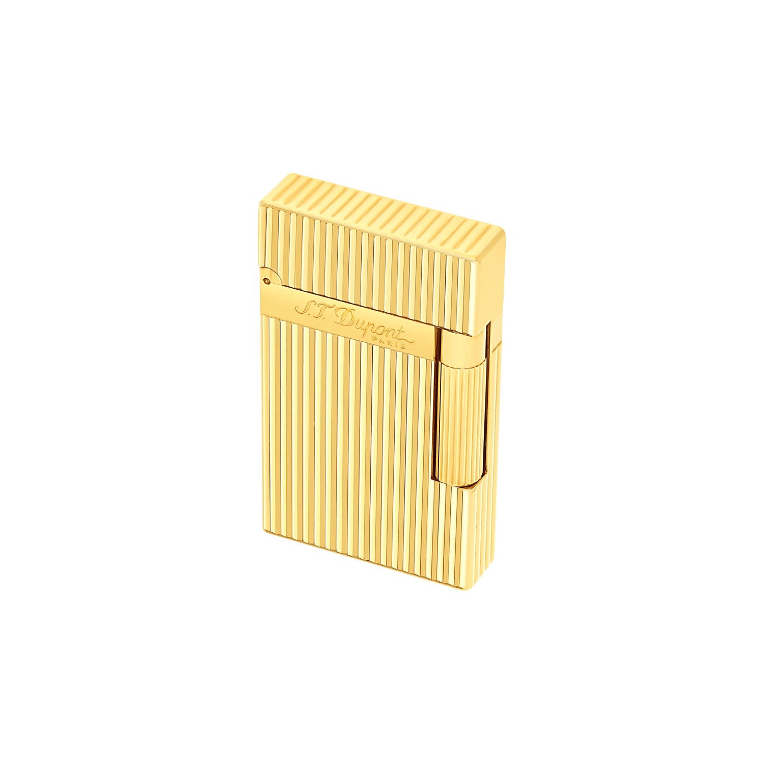 St Dupont Ligne2 Vertical Guilloche Gold