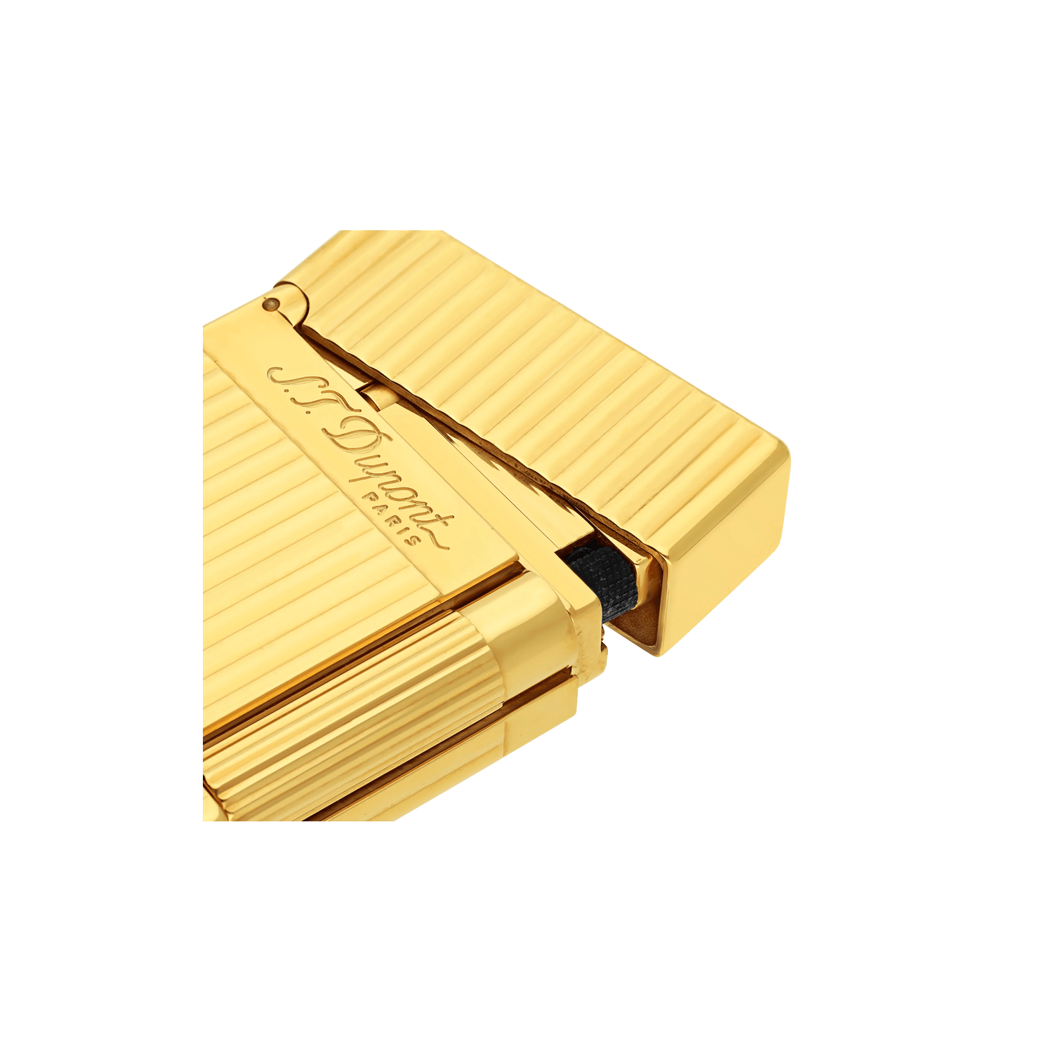 St Dupont Ligne2 Vertical Guilloche Gold