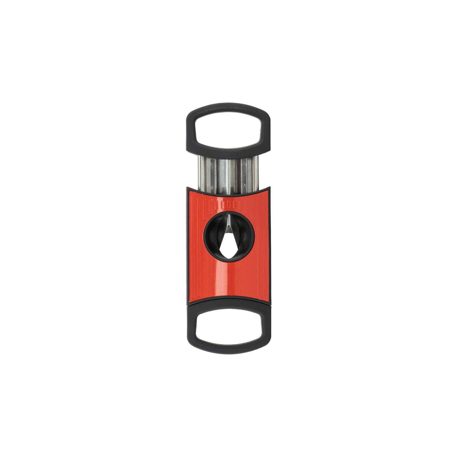 Dual-Blade Cigar Cutter in Black and Red