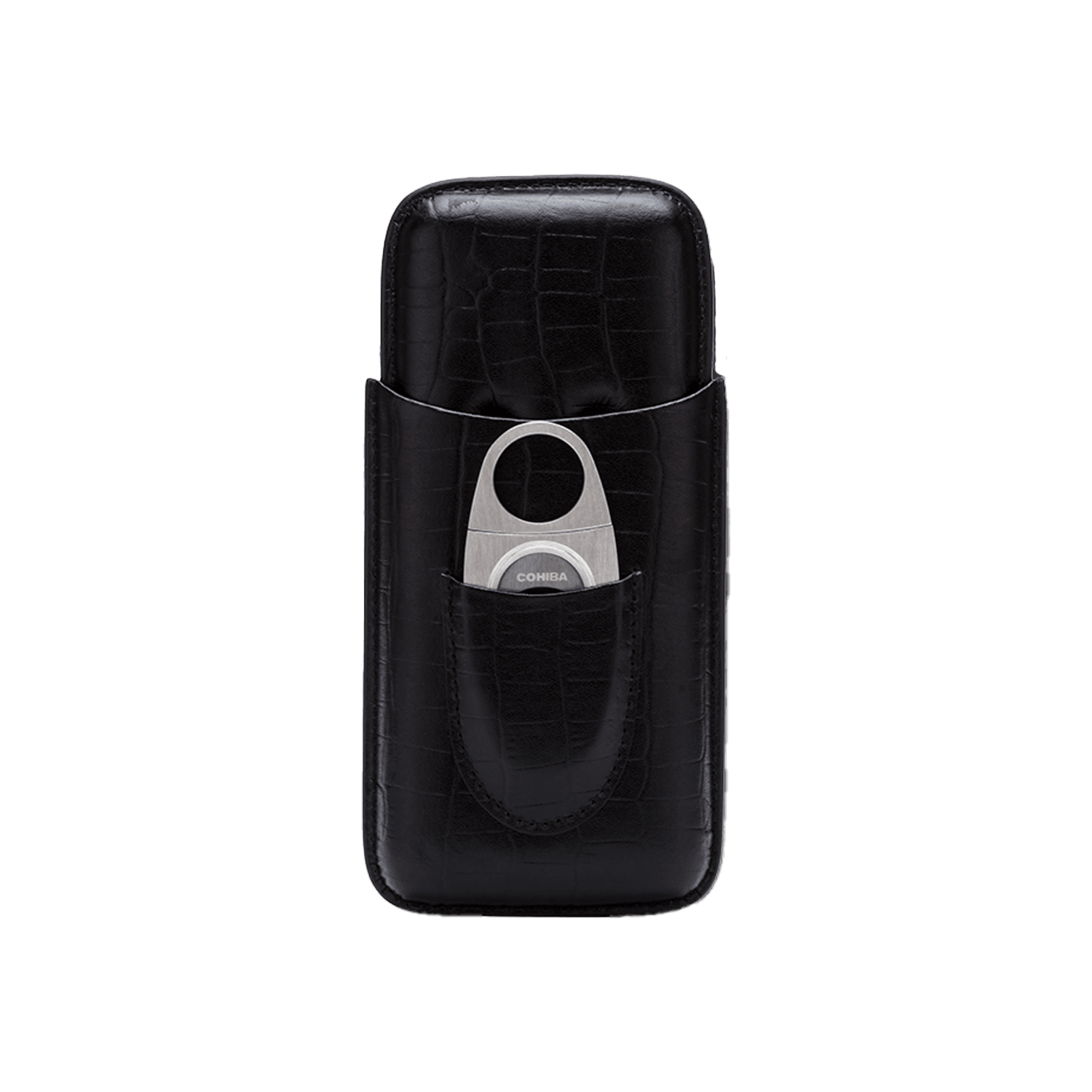 Lubinski Cigar Case with Cutter Black