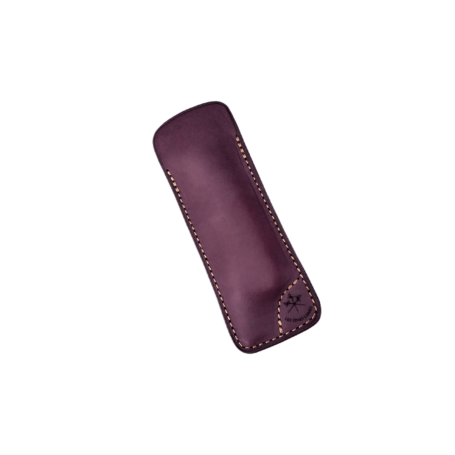 Les Fines Lames Le Petit Leather Sheath - Burgundy