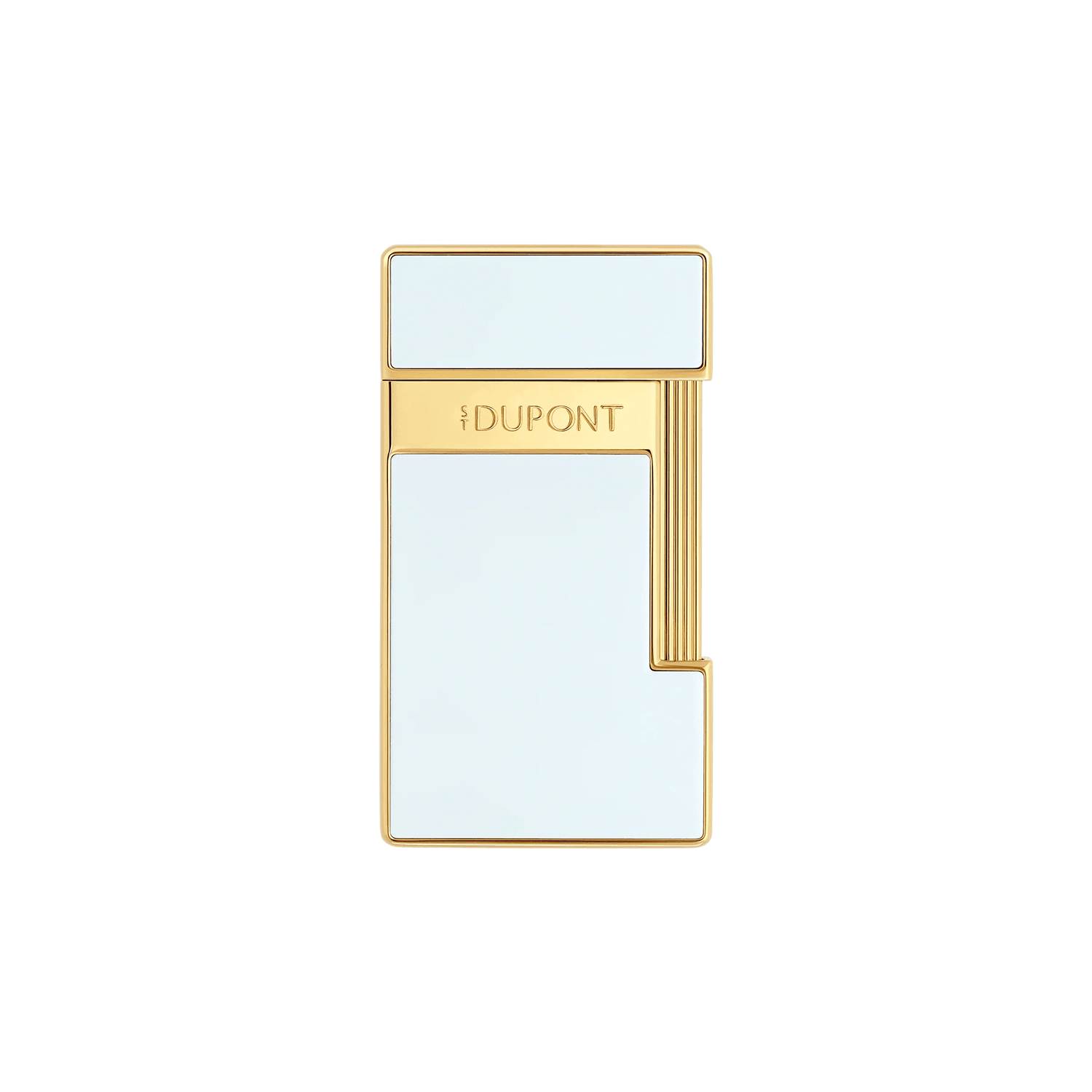 S.T. Dupont Slimmy Lighter White Lacquer Gold
