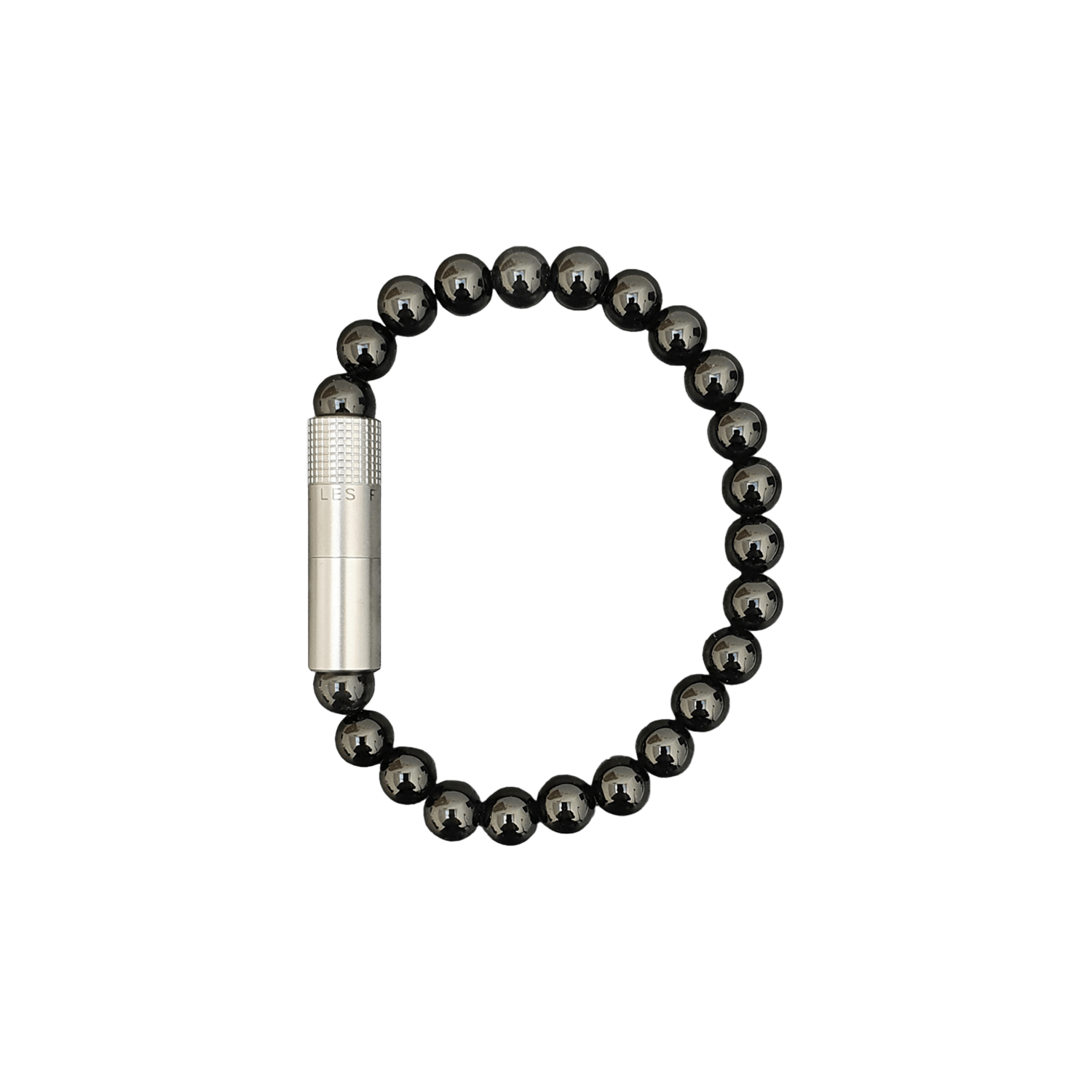 Les Fines Lames Punch Bracelet Solo Steel Onyx