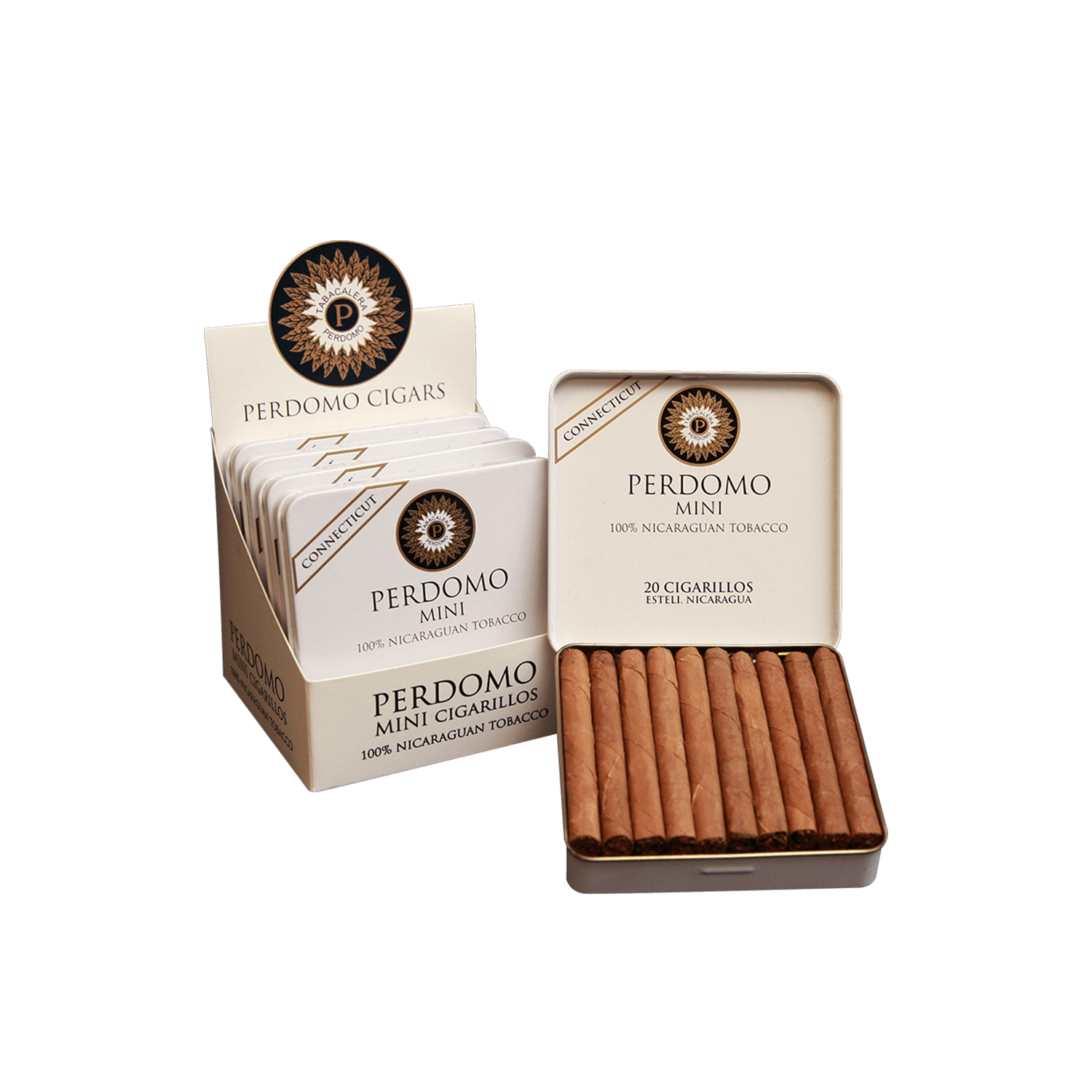 Perdomo Mini Cigarillo Connecticut Tin 20