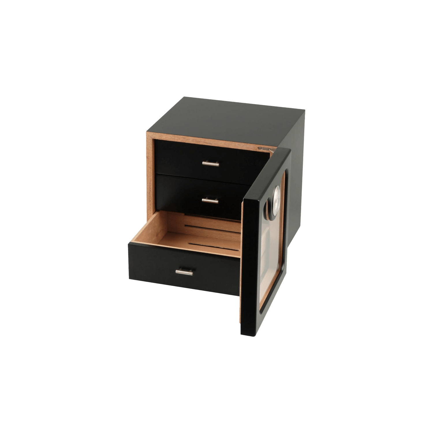 Black Humidor Cabinet