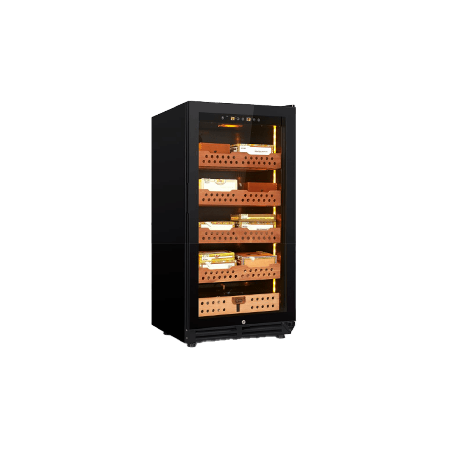 Electronic Humidor Fridge Medium Black