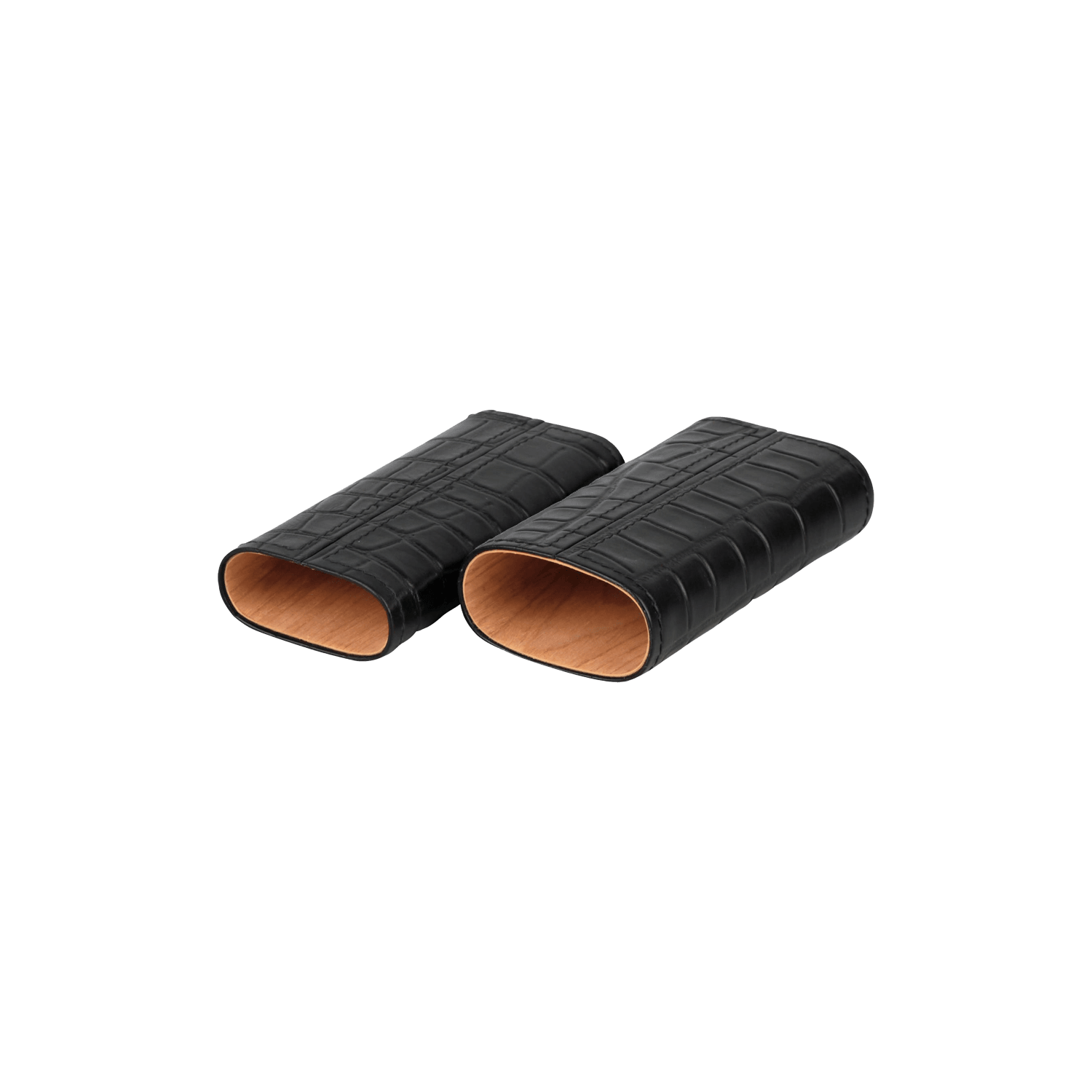 Dark Brown Leather Cigar Slide Case