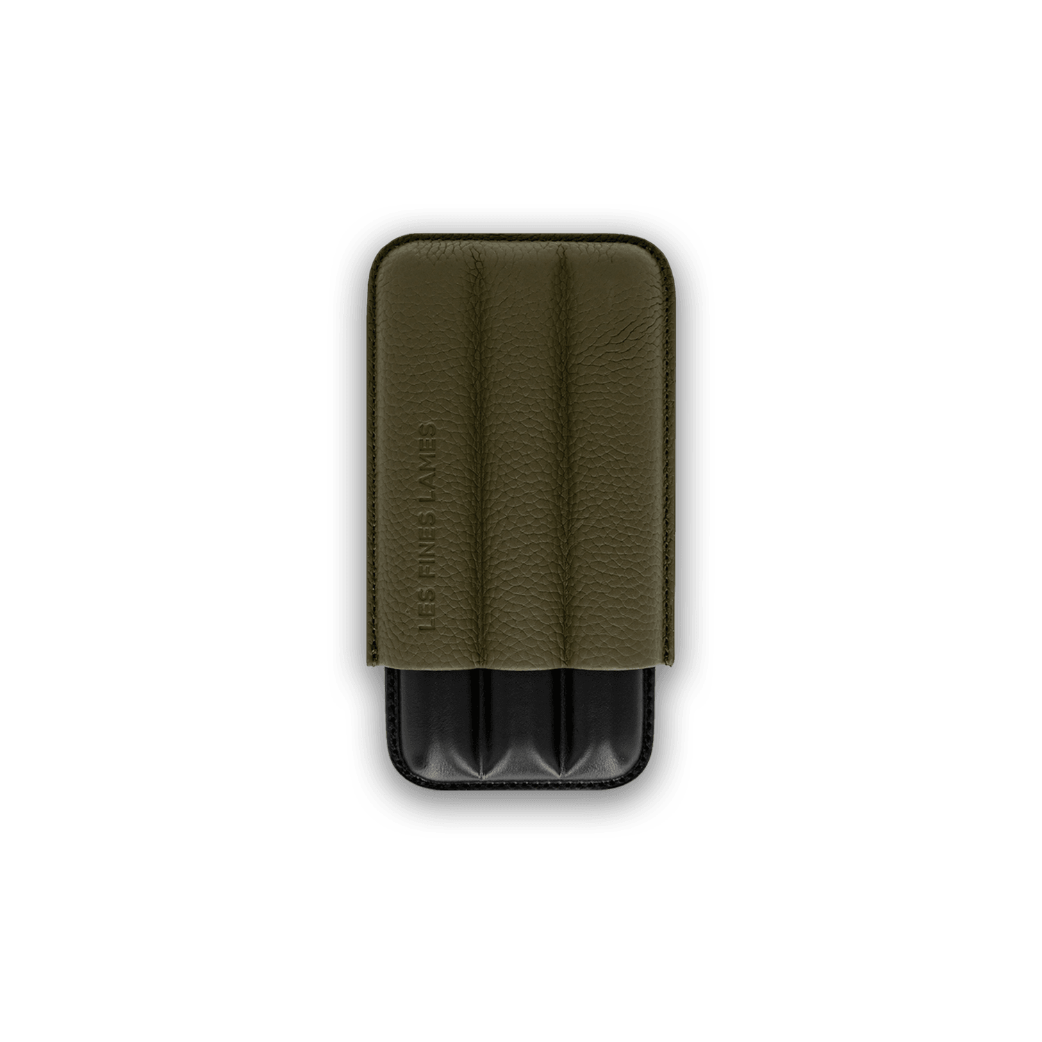 Les Fines Lames Punch Cigar Case TRIO Olive Drab Green