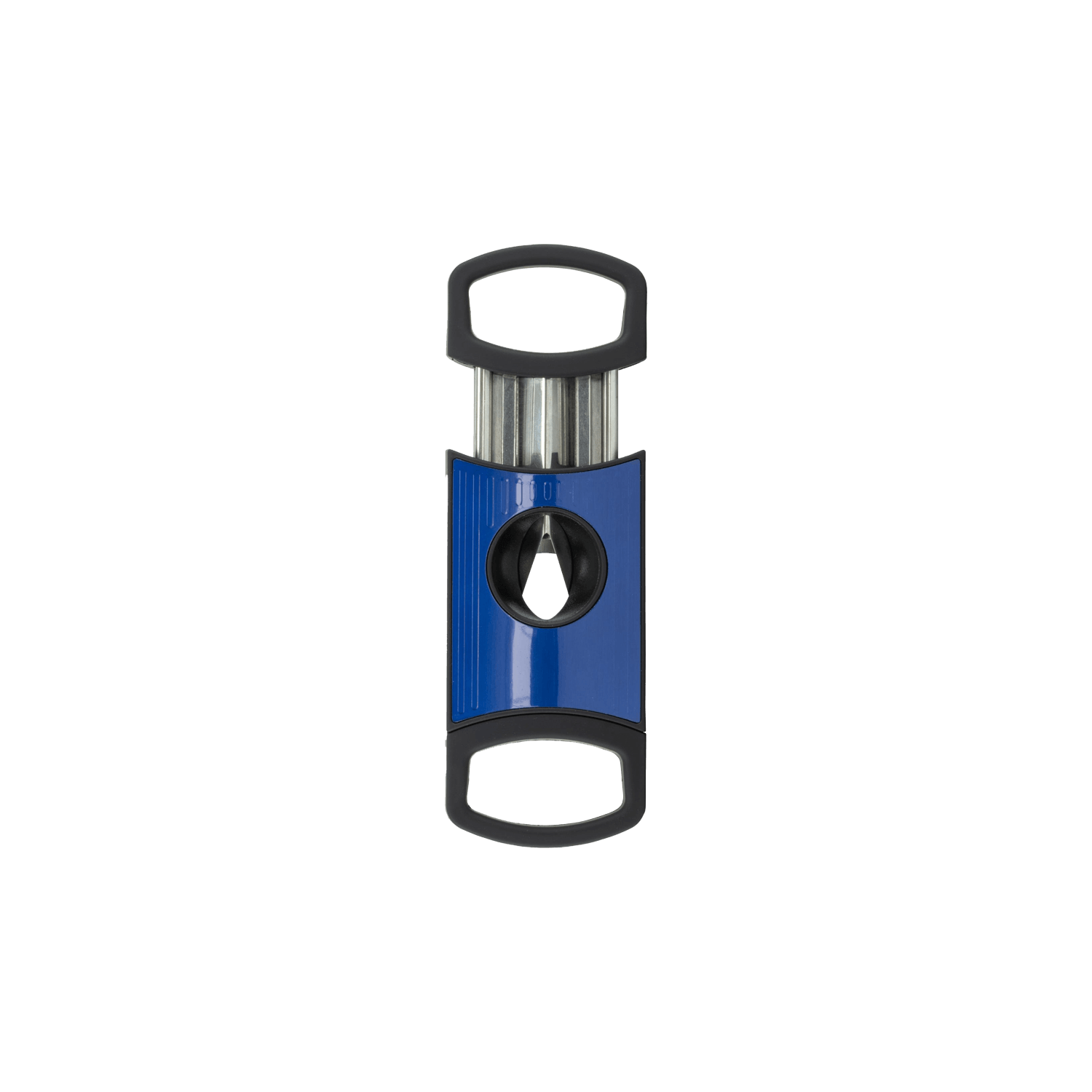 Dual-Blade Cigar Cutter in Black and Blue