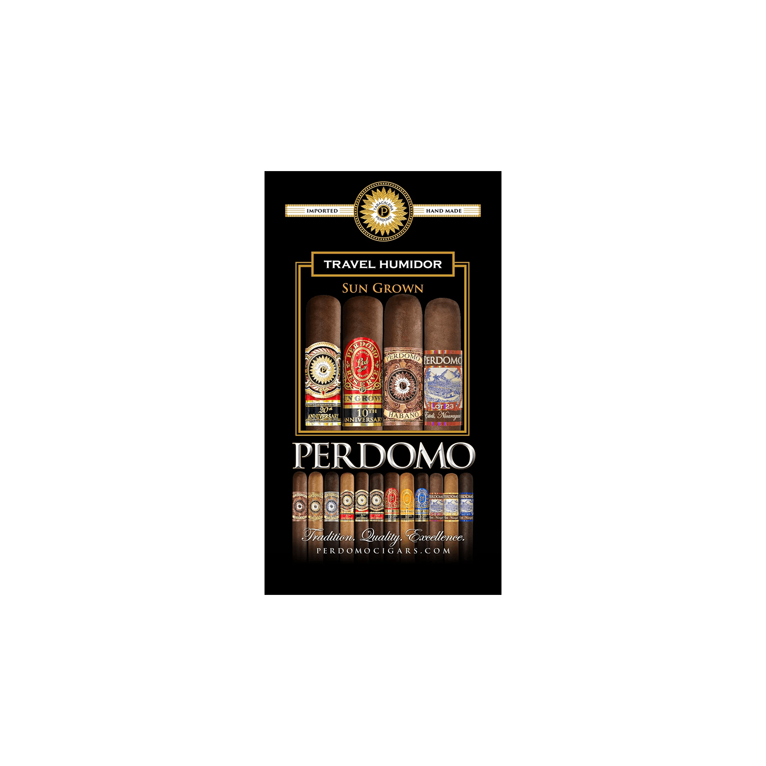 Perdomo Travel Humidor Pack Sun Grown