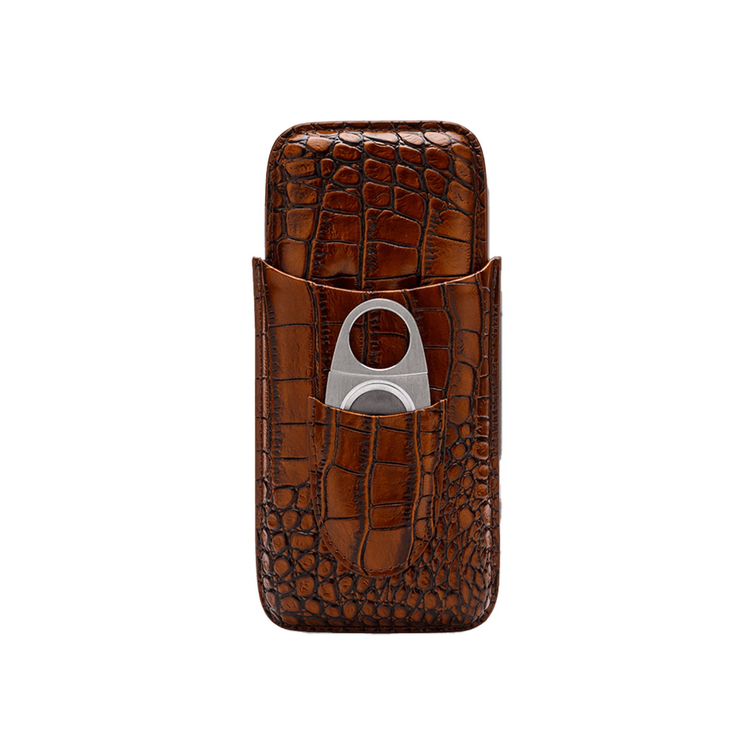 Lubinski Cigar Case with Cutter Brown