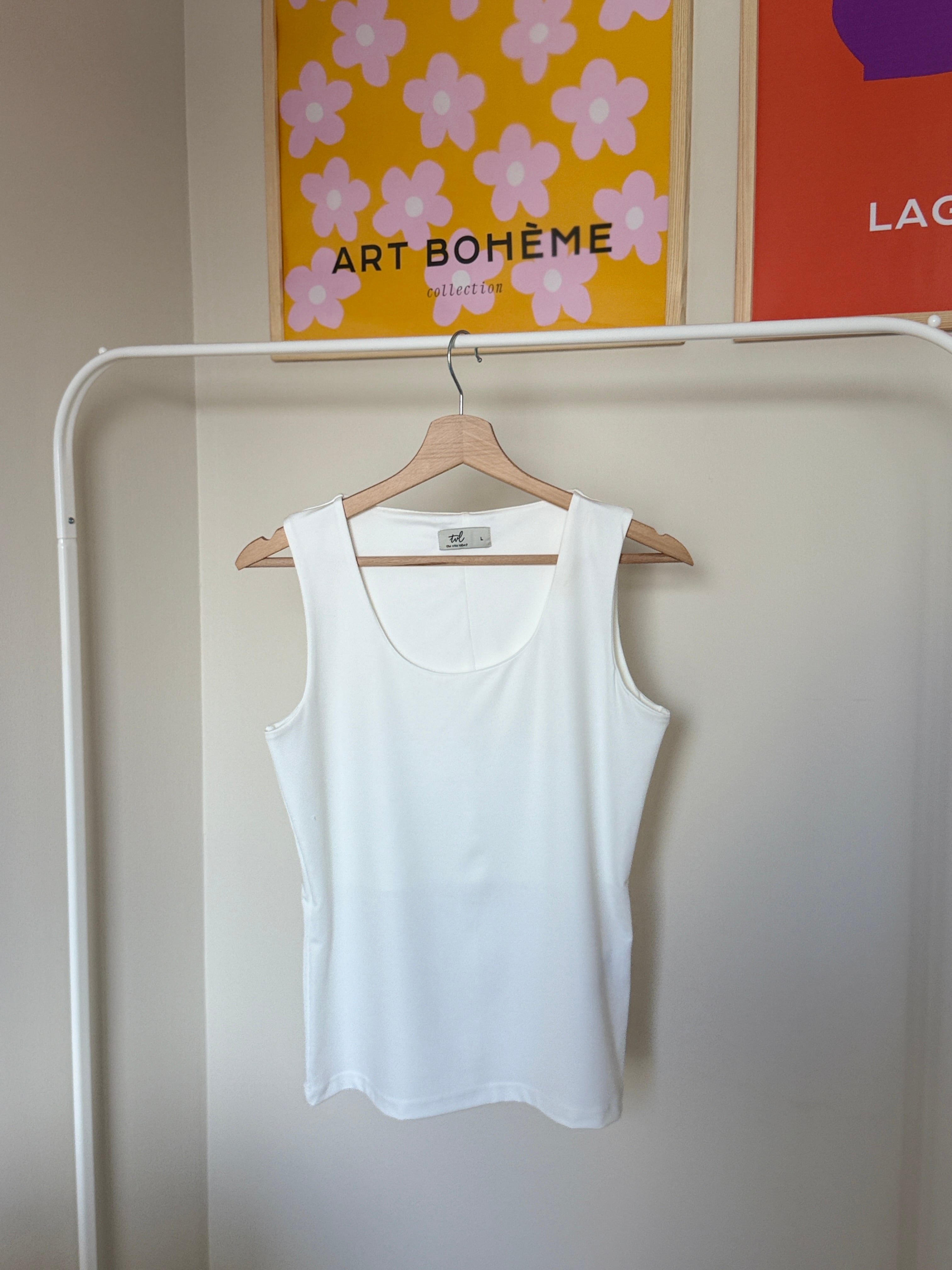 Kalın Askılı Basic Body - Beyaz image