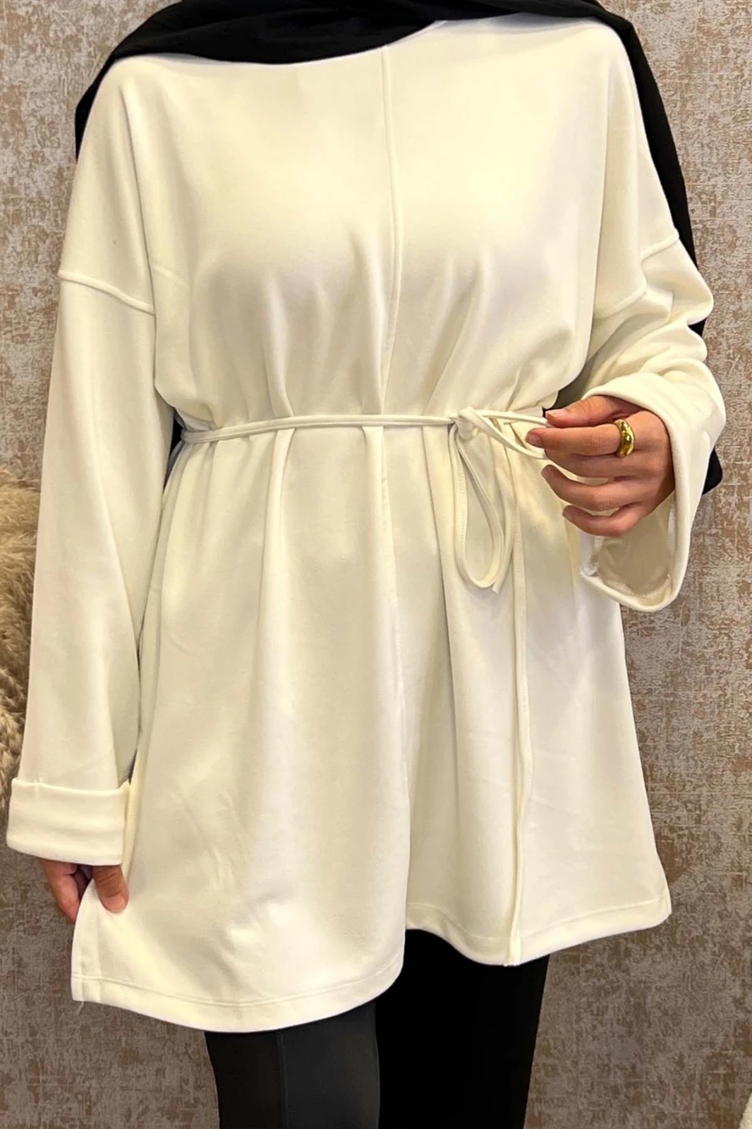 Oysho Kumaş Tunik-Ekru