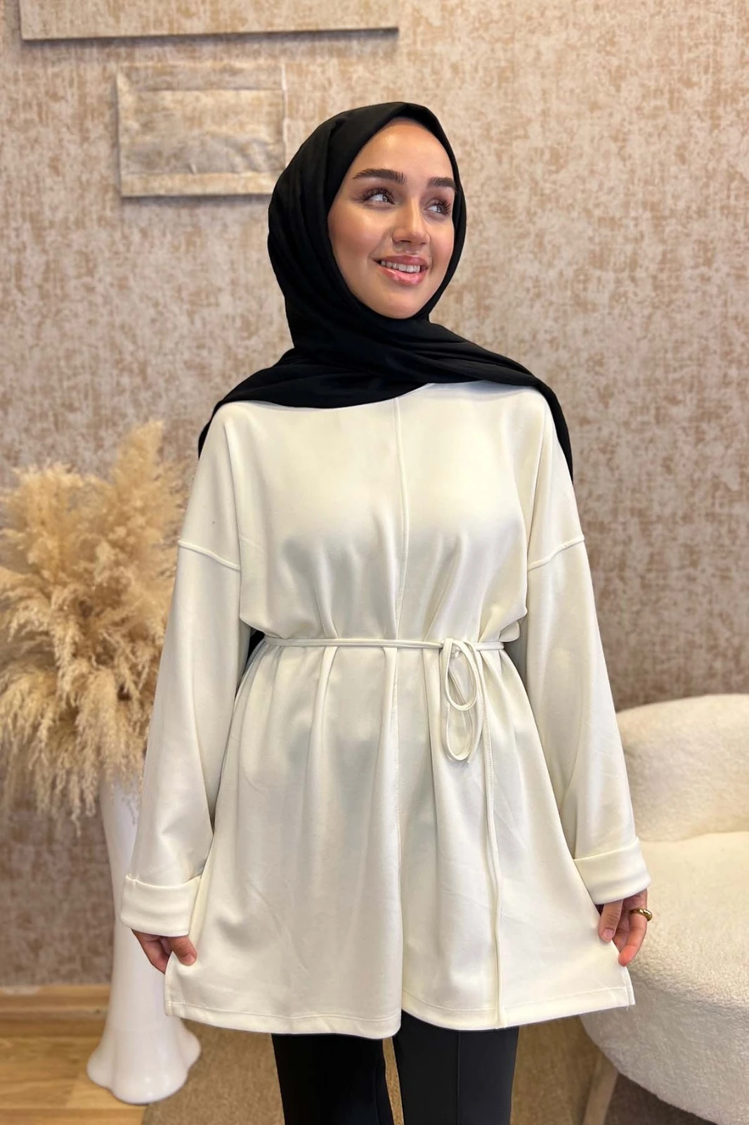 Oysho Kumaş Tunik-Ekru