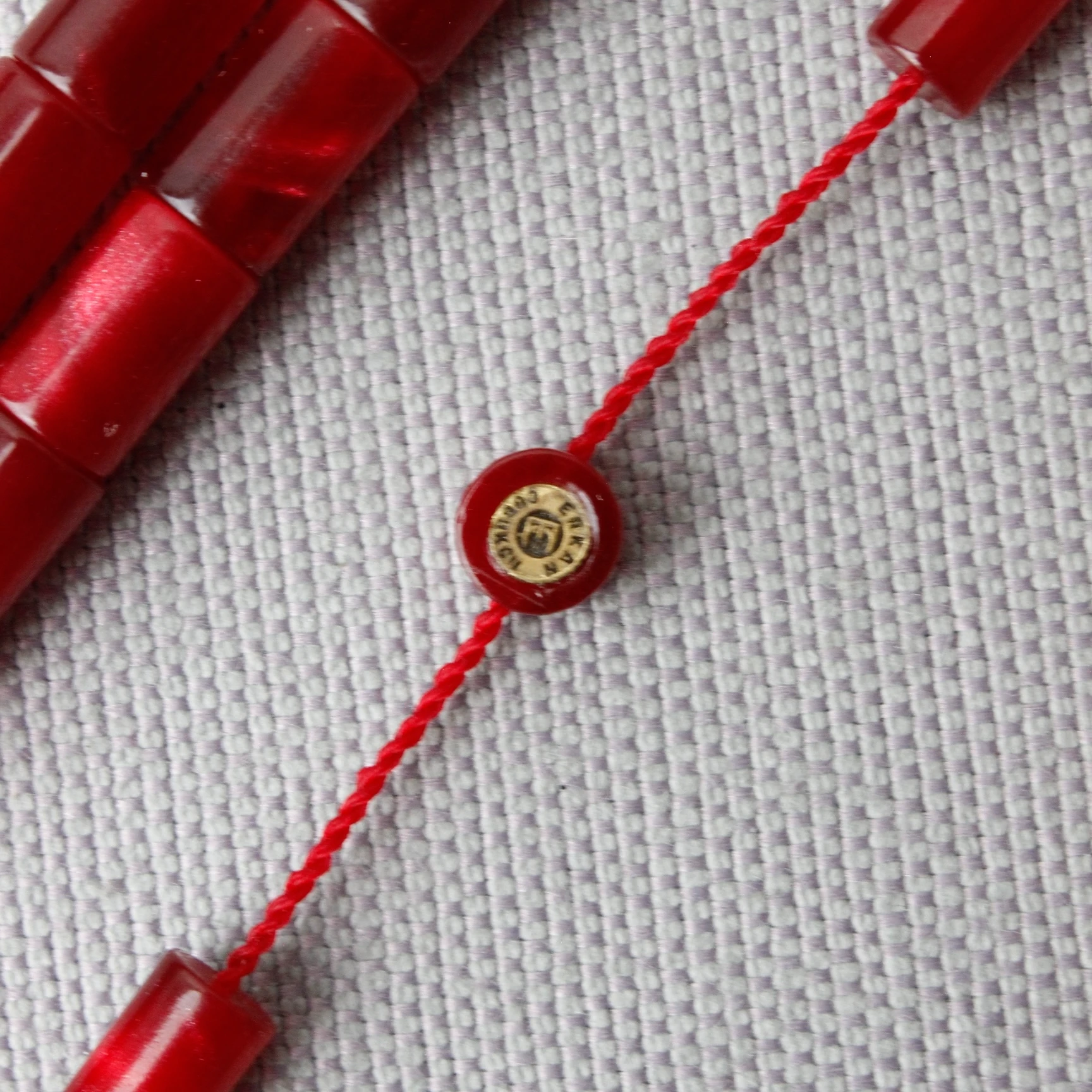 Erkan Çubukcu Usta İmzalı Simli Hamur Kesme Model Sıkma Kehribar Tespih